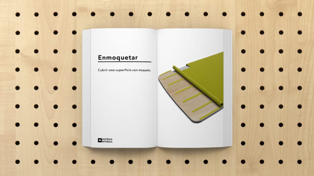Definición de Enmoquetar que significa enmoquetar-MATERIA-EFIMERA-STANDS- Glosario