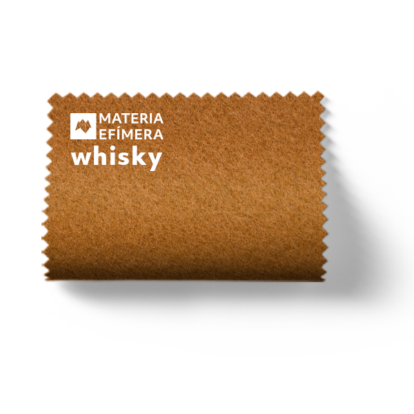Moqueta ferial whisky- Muestra moqueta color ocre whisky-PANTONE 7571 C-MATERIA-EFÍMERA-STANDS 