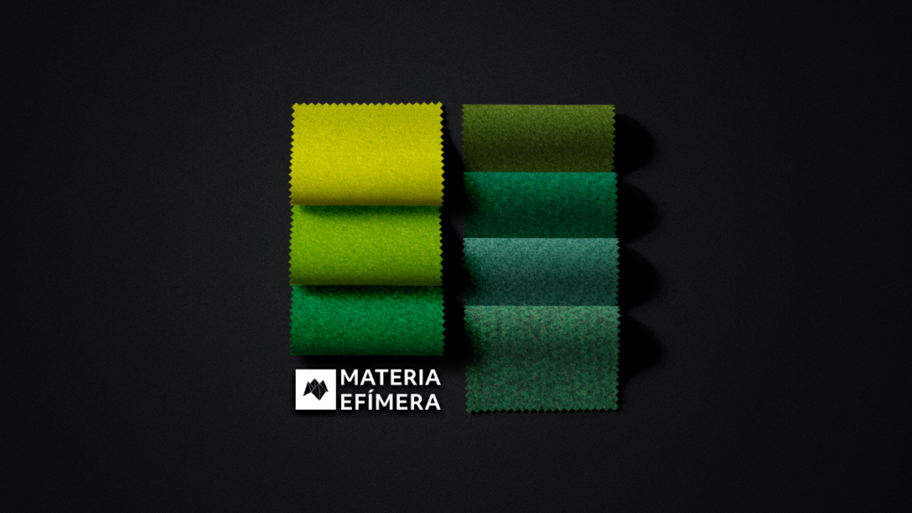Moquetas de feria tonos verdes-Moquetas feriales verdes- Muestras moqueta color verde--MATERIA-EFÍMERA-STANDS